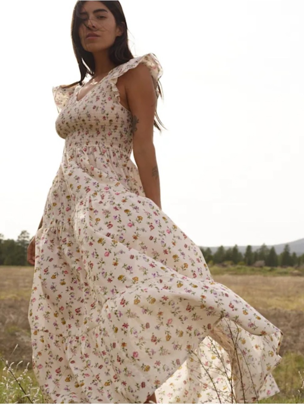 Christy Dawn Bodie Dress in Cream Garden